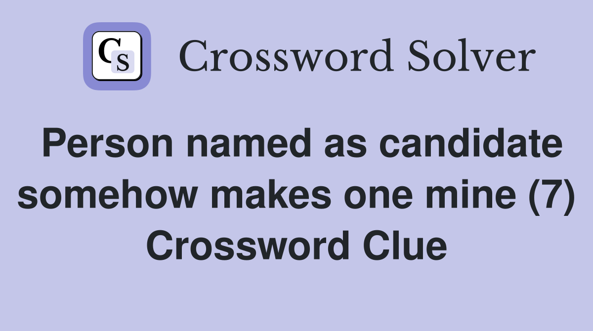 phd candidate for one crossword clue